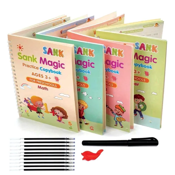 مجموعة الكتب والأقلام السحرية