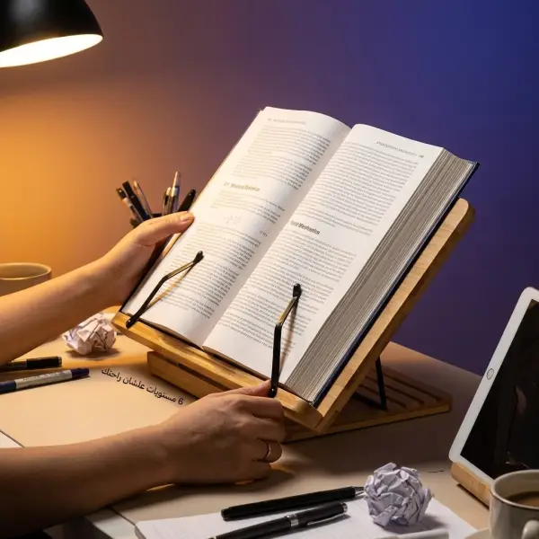حامل الكتاب للقراءة والمذاكرة لحماية الرقبة والظهر والعينين