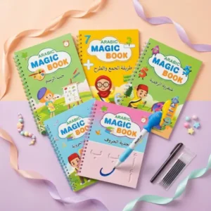 مجموعة كتب + أقلام سحرية لتعليم الأطفال