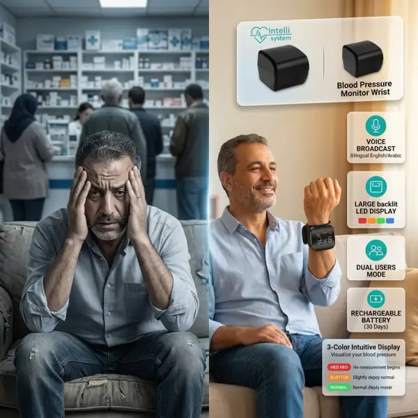 جهاز قياس ضغط الدم الرقمي الذكي للمتابعة الدقيقة