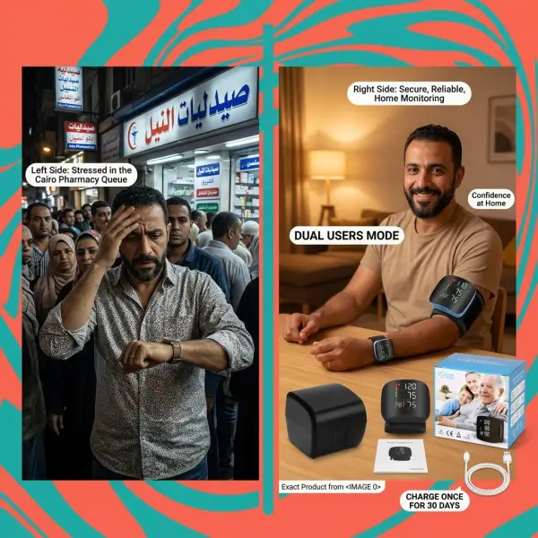 جهاز قياس ضغط الدم الرقمي الذكي للمتابعة الدقيقة