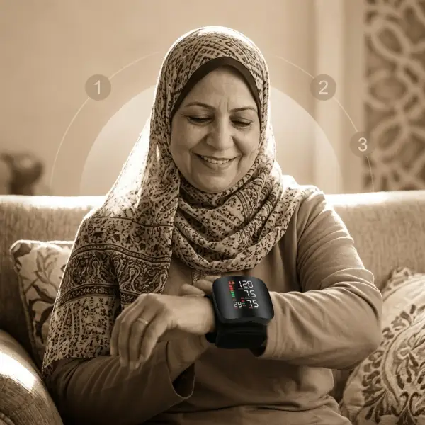 جهاز قياس ضغط الدم الرقمي الذكي للمتابعة الدقيقة