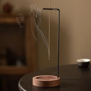 حامل البخور الخشبي العمودي